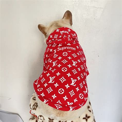 supreme louis vuitton dog sweater|louis vuitton dog catalog.